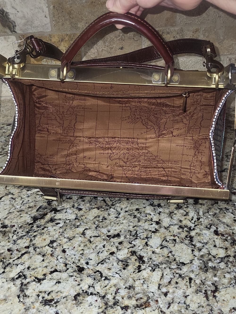Patricia Nash Tapestry Frame Satchel - Picture 9 of 15